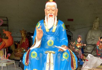 李時珍雕塑-景區(qū)玻璃鋼彩繪古代名醫(yī)李時珍雕塑