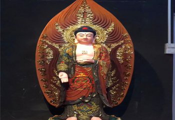 三圣雕塑-景區(qū)樹脂彩繪佛像三圣雕塑