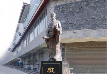 班固銅雕像-城市廣場東漢時期史學(xué)家班固鑄銅雕塑