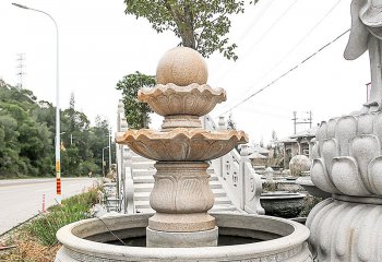 風(fēng)水球雕塑-居家水池擺放大理石風(fēng)水球雕塑