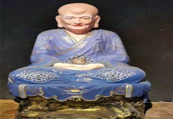 十八羅漢雕塑-玻璃鋼彩繪景區(qū)寺廟打坐的十八羅漢雕塑