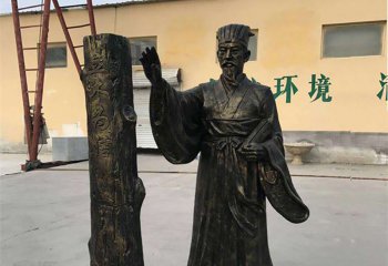 扁鵲雕塑-醫(yī)院廣場(chǎng)擺放醫(yī)圣扁鵲玻璃鋼仿銅雕