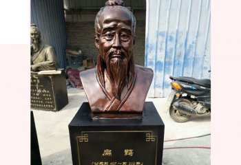 扁鵲雕塑-古代名醫(yī)扁鵲胸像銅雕戶(hù)外裝飾品擺件扁鵲雕塑