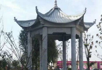 涼亭雕塑-公園廣場(chǎng)擺放仿古建休息涼亭雕塑