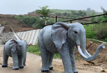 玻璃鋼的藝術(shù)，營造園林美景，精致的農(nóng)場動物景觀