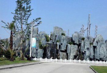 假山雕塑-景區公園大型塑石假山水池景觀雕塑