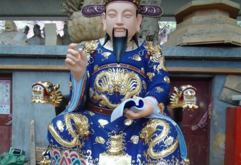 文昌帝君雕塑-寺廟玻璃鋼彩繪文財(cái)神文昌帝君雕塑