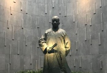 吳昌碩雕塑-別墅園林民國時期著名國畫家書法家吳昌碩雕塑