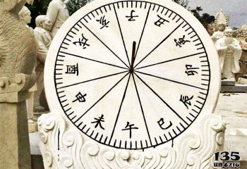 日晷雕塑-公園創(chuàng)意浮雕石雕古代計(jì)時(shí)器日晷雕塑