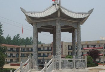 涼亭雕塑-學(xué)校操場(chǎng)擺放仿古建休息涼亭雕塑