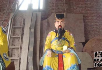 財神雕塑-玻璃鋼彩繪文財神寺廟神像財神雕塑