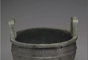 鼎雕塑-博物館古代文物景觀(guān)銅雕鼎雕塑