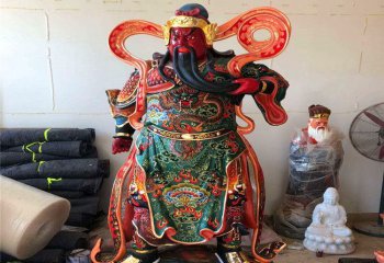 玻璃鋼彩繪關(guān)公，尊貴而神圣