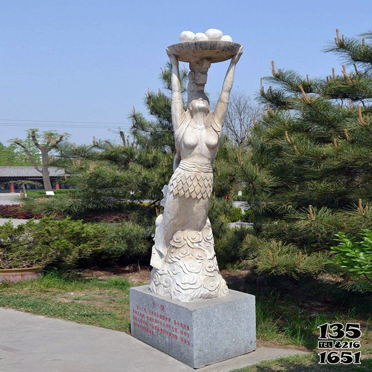 女?huà)z雕塑-公園神話人物女?huà)z補(bǔ)天石雕戶(hù)外園林景觀女?huà)z雕塑高清圖片