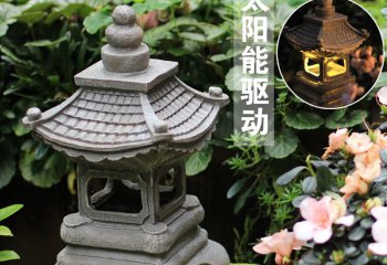 石燈雕塑-日式庭院戶外落地裝飾宮燈石燈室內(nèi)創(chuàng)意擺件禪觀石燈雕塑