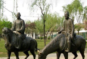 騎馬雕塑-公園戶外銅雕騎馬雕塑