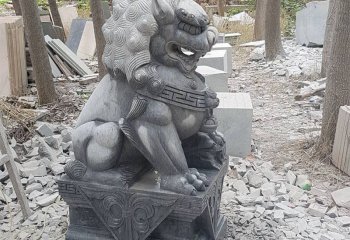 獅子雕塑-鎮(zhèn)宅招財大型仿真動物獅子雕塑