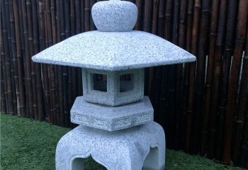 石燈雕塑-公園草坪石雕照明石燈雕塑