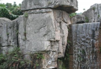 假山雕塑-景區塑石假山流水瀑布水池景觀雕塑