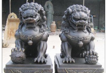 銅雕北京獅-銅雕獅子門(mén)口鎮(zhèn)宅北京獅銅雕