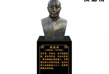 校園科學(xué)家名人侯德榜頭像銅雕-校園侯德榜銅雕 侯德榜頭像銅雕