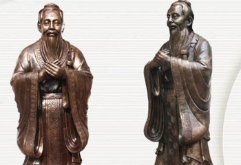 玻璃鋼雕像，脈絡(luò)古代名人孔子！