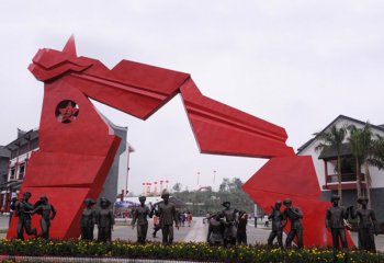 不銹鋼彩帶人物銅雕，創(chuàng)造出優(yōu)雅而傳奇的藝術(shù)經(jīng)典